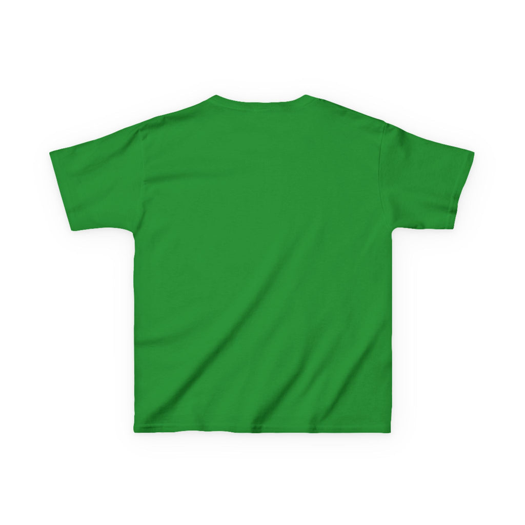 Kids T-Shirt - 'Twisted Bones' Skull & Crossbones Graphic Tee (Green Grunge)
